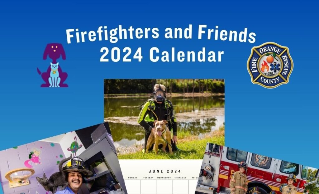 Ponen a la venta el Calendario de Bomberos y Amigos 2024 del condado de Orange