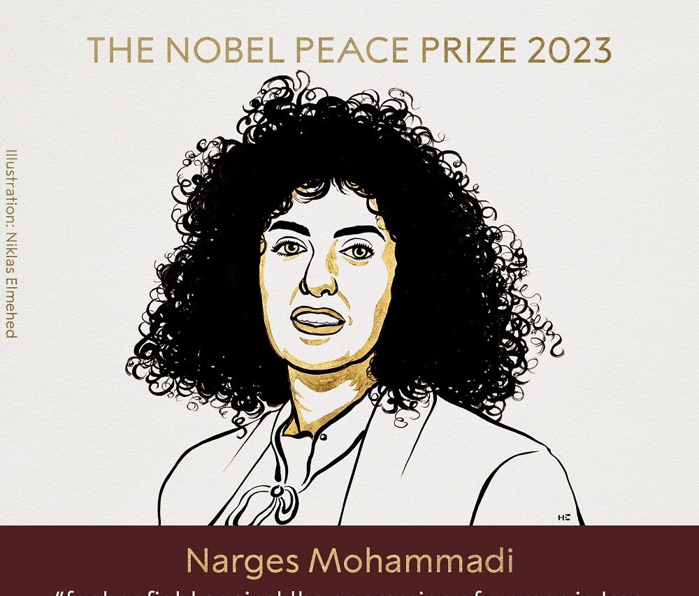 Premio Nobel de la Paz 2023 para la activista iraní Narges Mohammadi