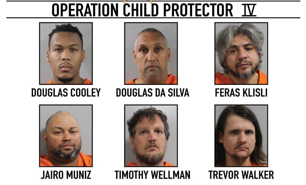 6 depredadores infantiles arrestados en una operación encubierta en el condado de Polk