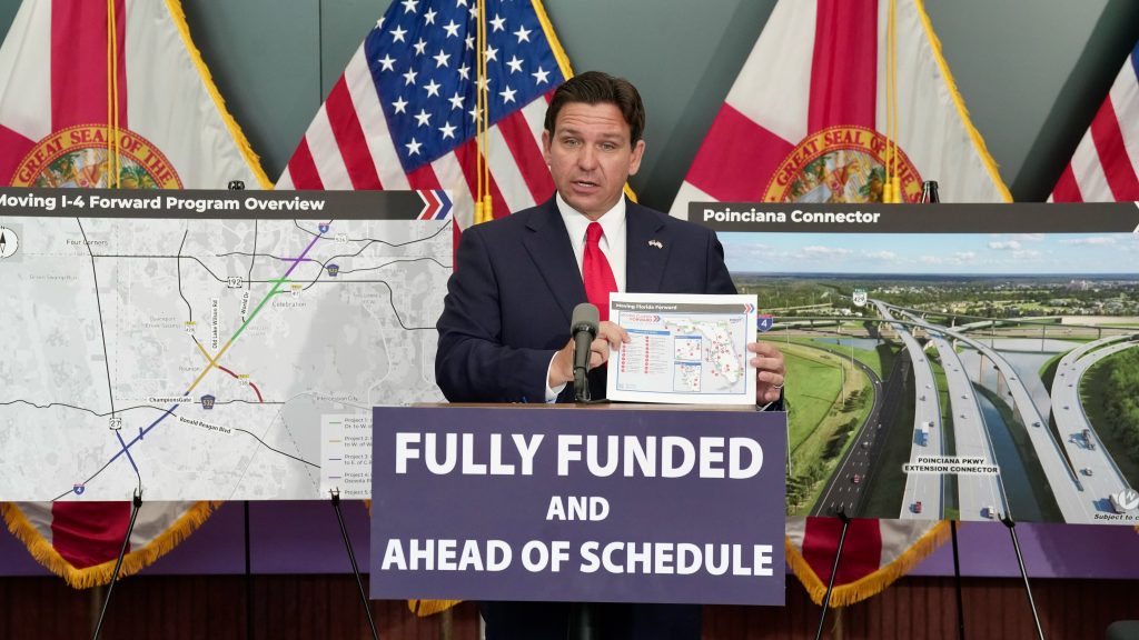 DeSantis anunció aceleración de proyectos para aliviar la congestión de la vialidad en Florida