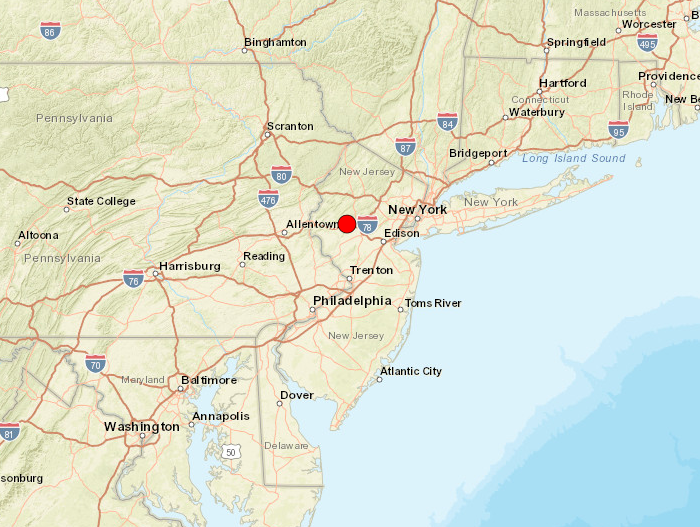 Terremoto de magnitud 4,8 en la costa este de EEUU