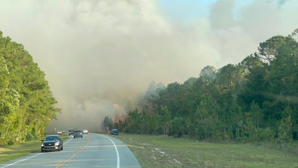 Reabren el tráfico en Williamson Boulevard tras incendio forestal