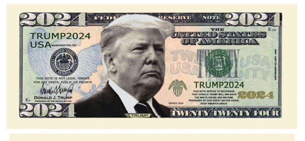 Congresista propone reimprimir billetes de 500 dólares con el rostro de Trump