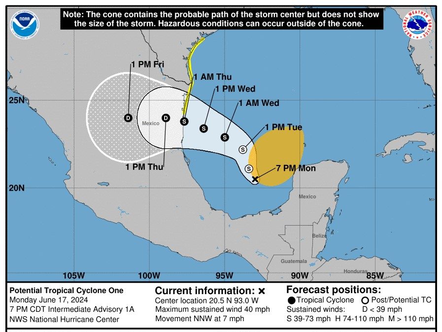 Alberto, la primera tormenta tropical a punto de formarse en el Atlántico