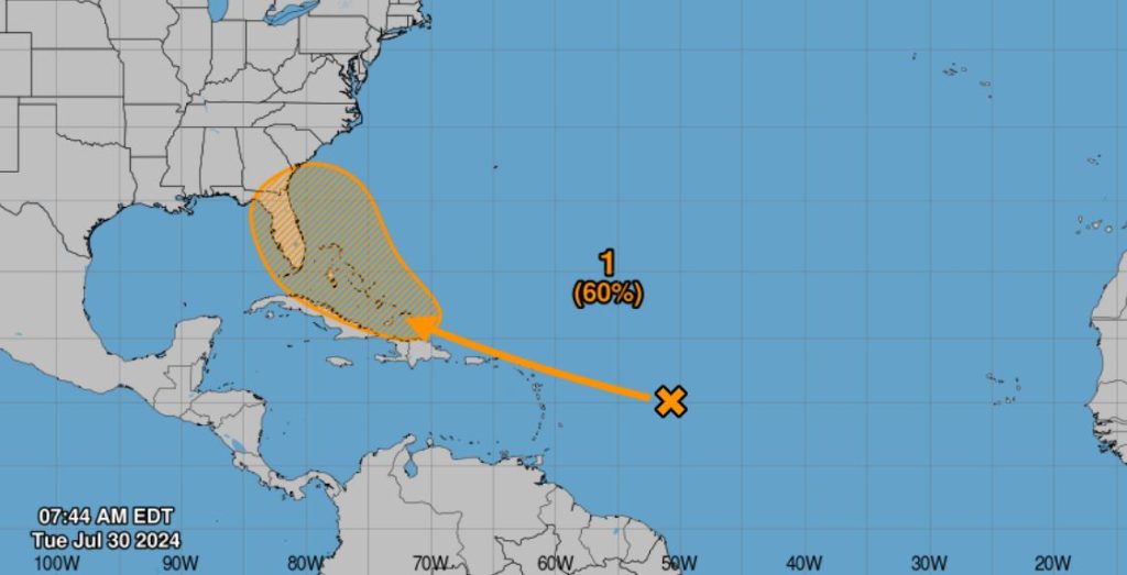 Posible depresión tropical amenaza con impactar Florida este fin de semana