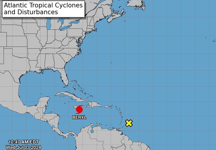 El huracán Beryl bajó a categoría 4 y pone en alerta a la Península de Yucatán