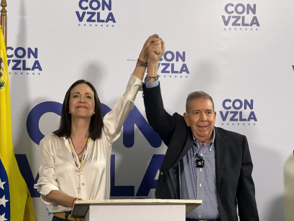 María Corina Machado: "Tenemos cómo probar la verdad, el 73,2% de las actas"