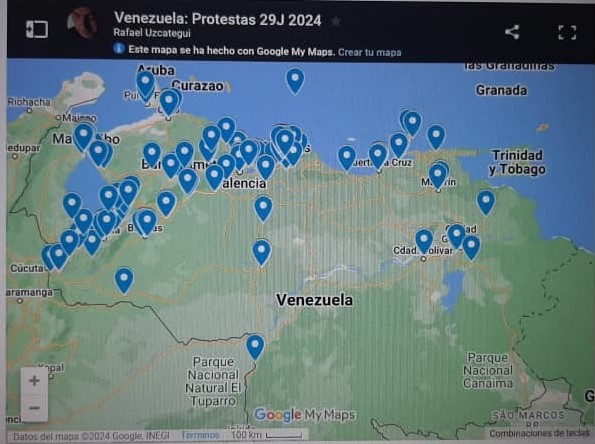 Laboratorio de Paz geolocalizó al menos 210 protestas en Venezuela este 29 julio