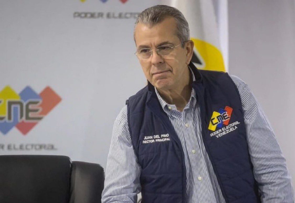 Aparece rector electoral venezolano Juan Carlos Delpino para denunciar falta de transparencia y veracidad de los resultados anunciados