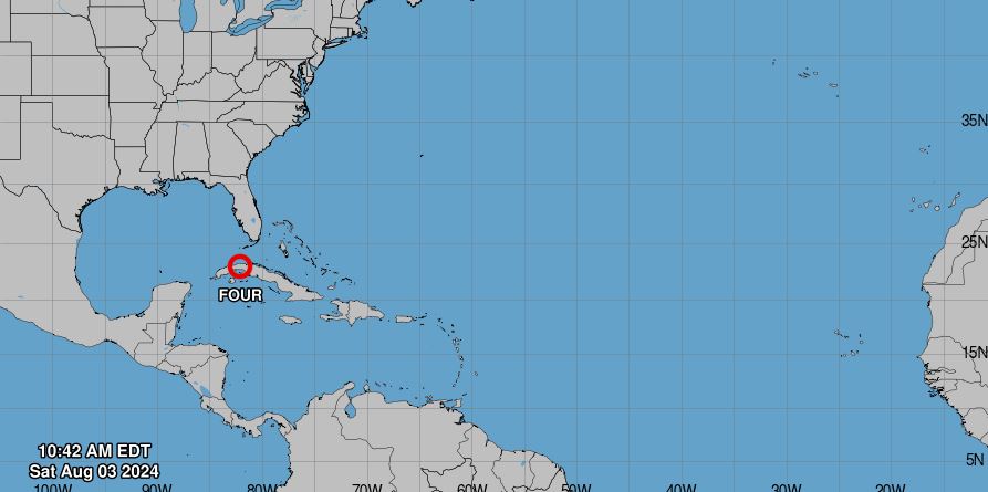Depresión Tropical avanza hacia Florida