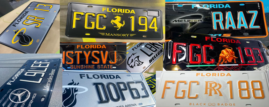 Patrulla de Carreteras de Florida advierte sobre el uso de las placas de autos modificadas