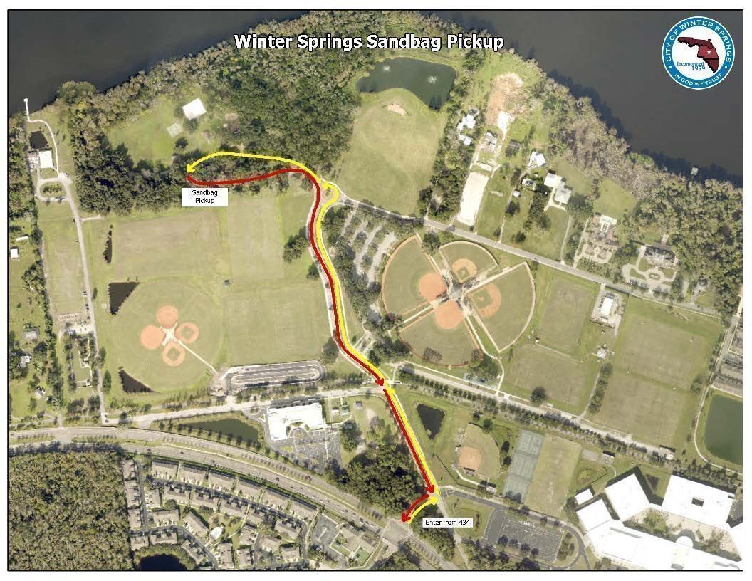 Winter Springs abre un sitio para llenar bolsas de arena ante el aumento de lluvias 