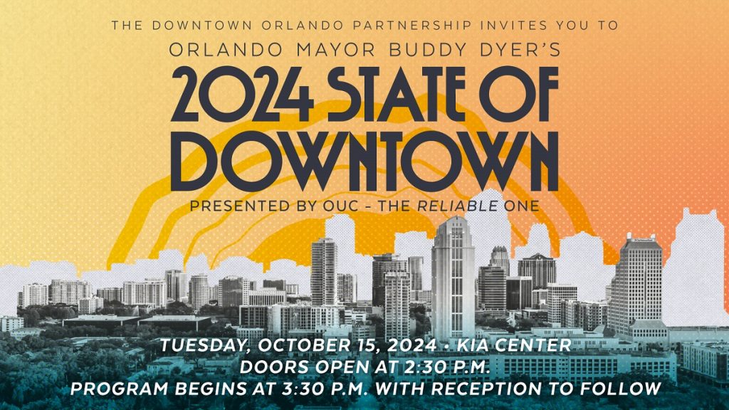 Dyer ofrecerá el discurso sobre el estado del centro de la ciudad de Orlando este 15 de octubre