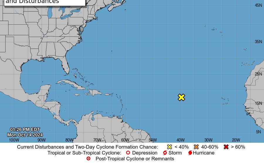 NHC monitorea nuevas formaciones en el Atlántico y el Caribe