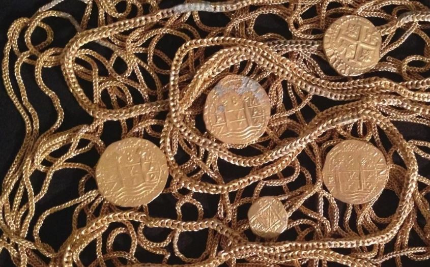 Florida logró recuperar monedas de oro de un antiguo naufragio español que habían sido robadas