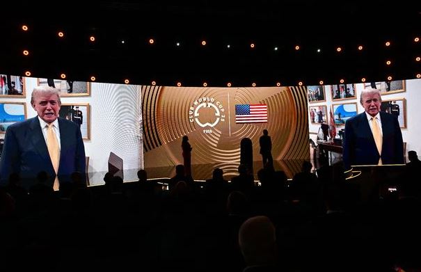 Trump apareció en el sorteo del Mundial de Clubes con un sorpresivo discurso