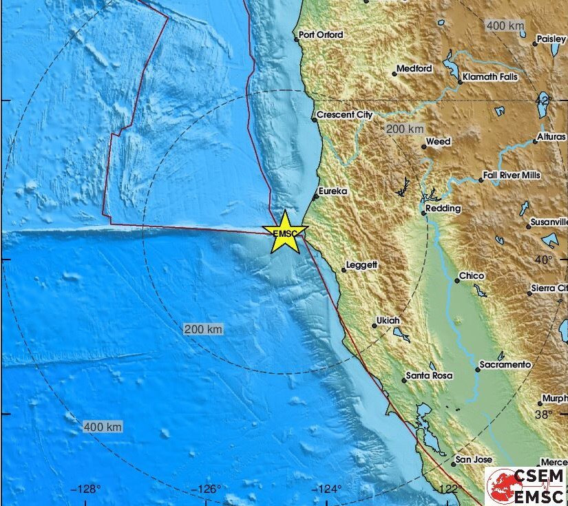 No hay peligro de Tsunami tras terremoto de magnitud 7.0 en la costa de California