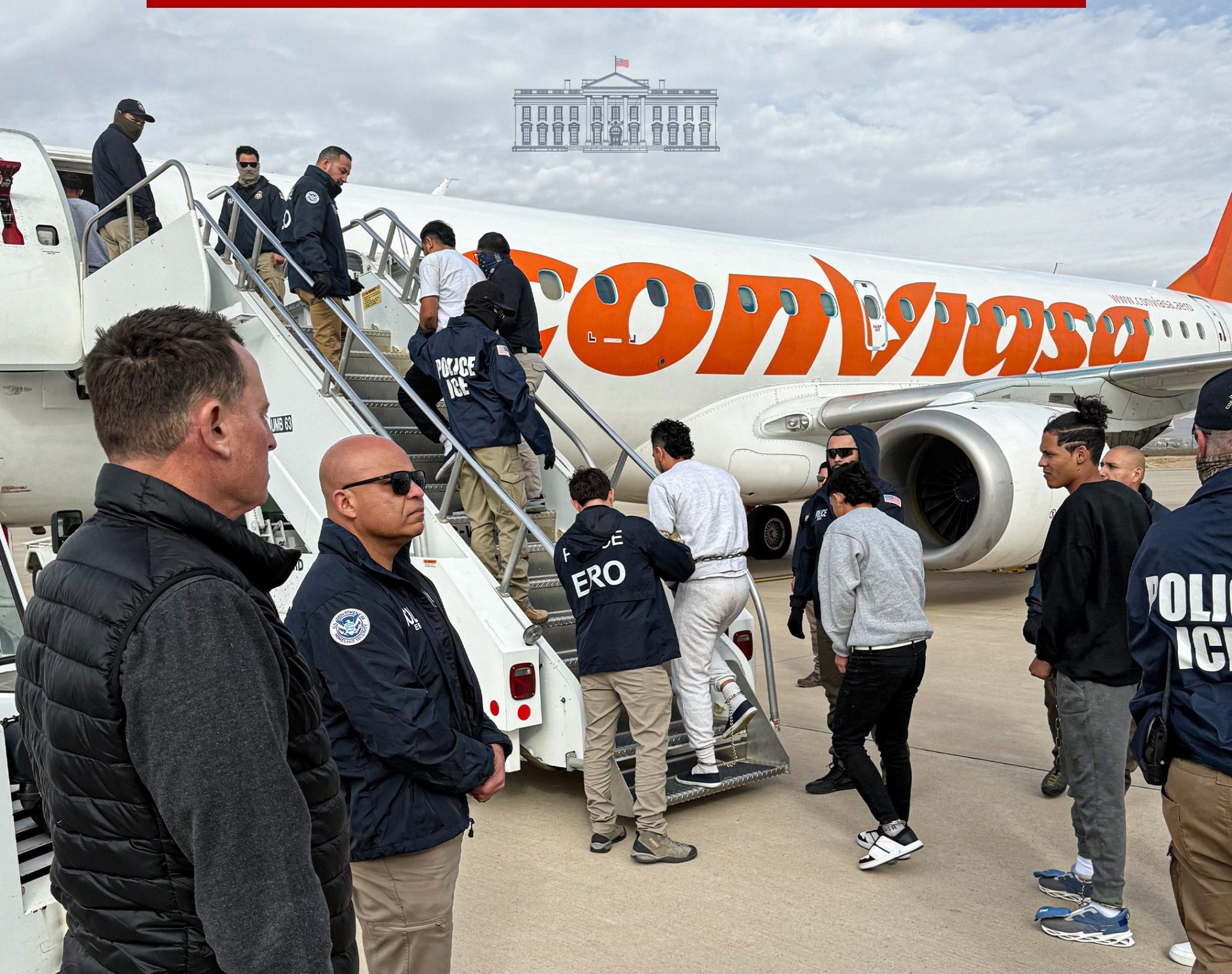 Casa Blanca confirma que salieron de EEUU dos vuelos con deportados a Venezuela