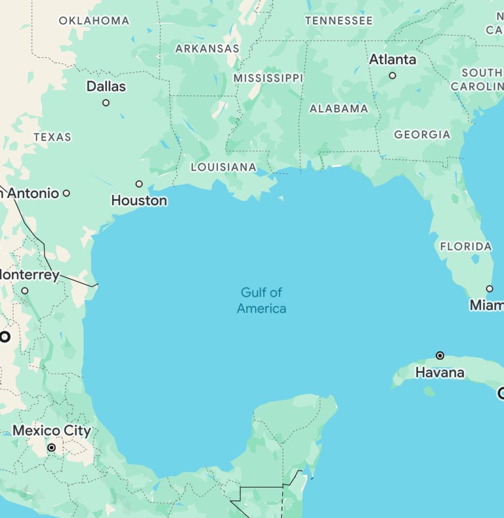 Senado de Florida aprobó cambiar el nombre del golfo de México por golfo de América